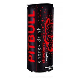 Pitbull Energy Drink Strawberry + Magnez 250ml