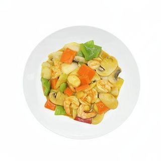 Gambas Con Salsa Curry