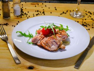 Pulpa de pui la gratar cu piure