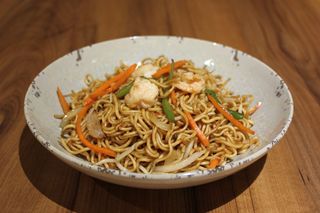 Chowmein de Gambas