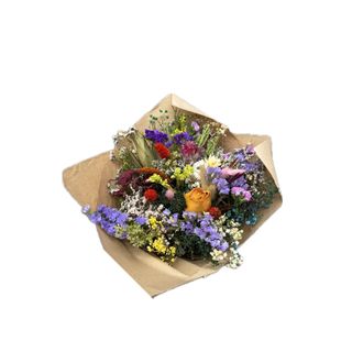 Ramo de flores secas médio à escolha do florista