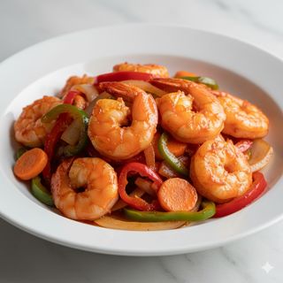 Gambas Con Salsa Picante