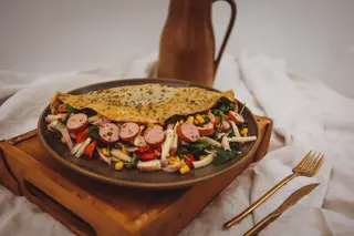 Omelete de Salsicha
