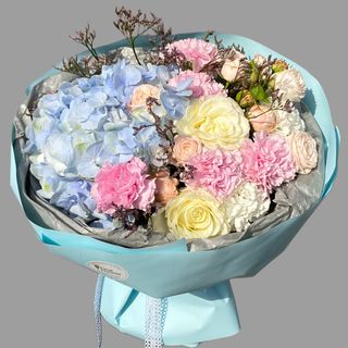 Bukiet kwiatów Baby blue