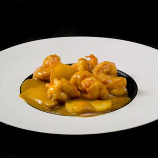 372. Gamberi curry al latte di cocco