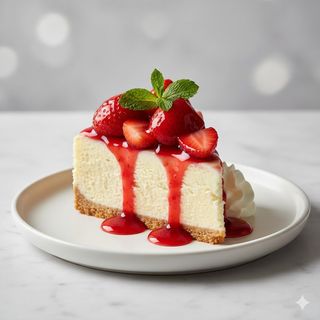 Tarta De Queso Y Fresa