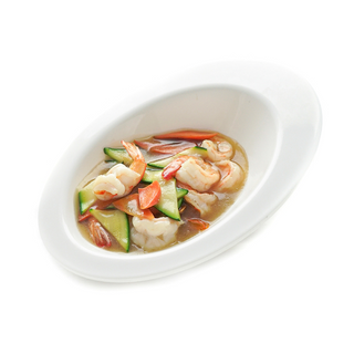 99. Gamberi con verdure