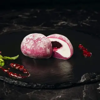 Mochi de Cheesecake y Frutos Rojos