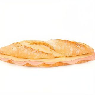 Bocadillo de jamón York y queso