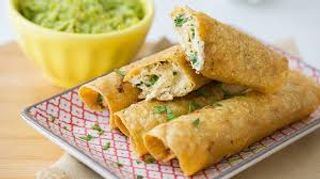 Taquitos dorados de pollo (2 uds.)