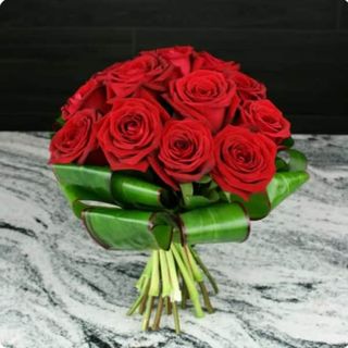 Bouquet compatto 15 rose rosse