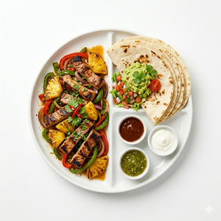 Fajita Con Cerdo Y Piña