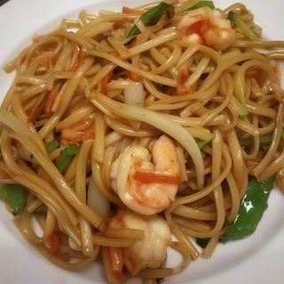 Tallarines con Gambas