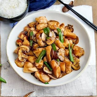 Fried Chicken With Mushroom