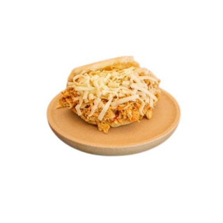 Arepa de jamón y queso blanco