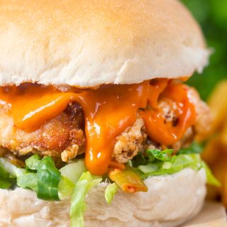 Korean Fried Chicken Burger