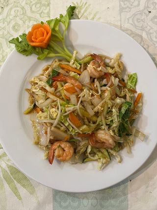 Gambas con Verduras