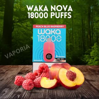 Waka 18000 Puffs 3%  Peach Bleu Raseberry