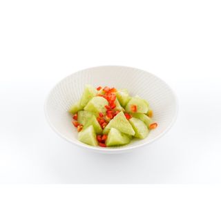 Салат "Огурцы с чесноком"