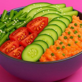 ცხარე ორაგულის სალათის პოკე