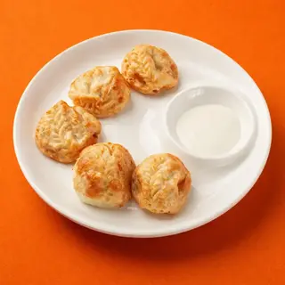 Манты с тыквой жарен