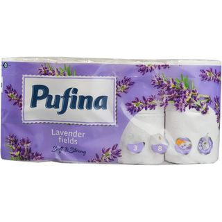 Hartie igienica Campuri de lavanda Lavender fields 3 straturi 8 role Pufina