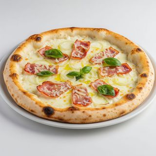 Pizza Blanca Carbonara (Mediana)