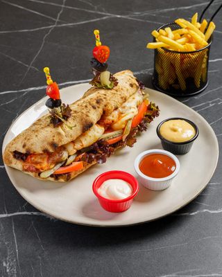 Sandwich Poulet Crispy Avec Frites