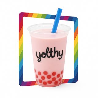 Bubble Yogurt con fresa + Bubbles de frambuesa.