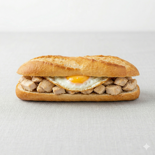 Baguette De Pollo Con Huevo