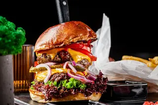 Premium Angus Bacon Double бургер