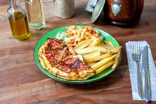 Ham & cheese omelette