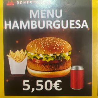 Menú Hamburguesa Con Queso