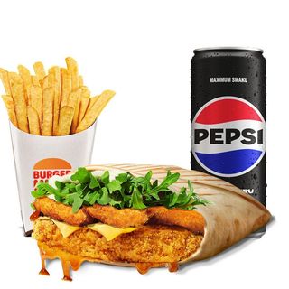 Chick'n Crunch Teriyaki Wrap Meal 