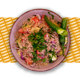 კიტრი პომიდვრის სალათი ნიგვზით