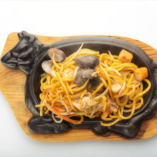 29 Pasta con frutti di mare alla piastra