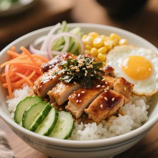 Bowl De Pollo Teriyaki Con Arroz