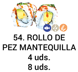 50. Rollo De Pez Mantequilla (4 Uds.)