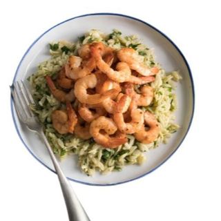 Ensalada de gambas marinadas