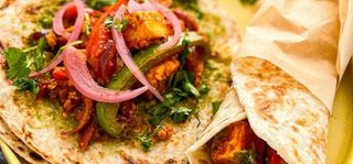 Mushroom Paneer Kati Roll