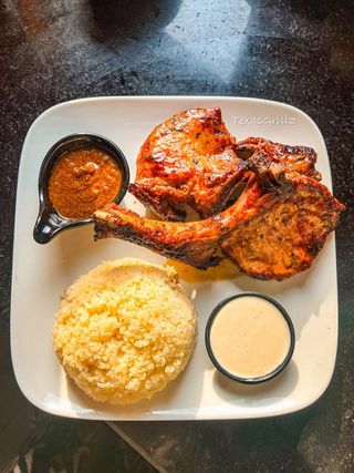 Côtes De  Porcs + Accompagnement