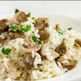 Arroz Con Ajo Y Champinones