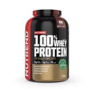 Nutrend 100% whey protein novi 2250 gr chocolate + cocoa