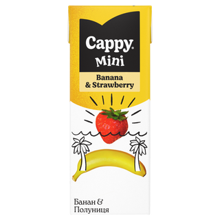Сік Cappy Mini нектар з банану та полуниці (0.2л)