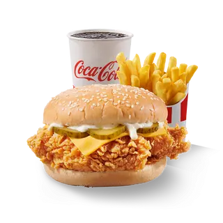 Meniu Dublu Crispy Burger