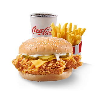 Meniu Dublu Crispy Burger