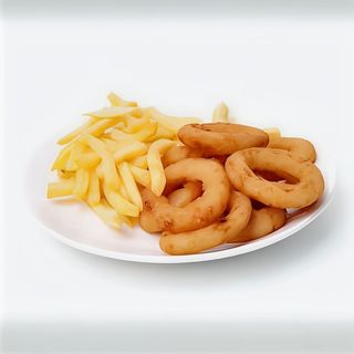 Krążki cebulowe z frytkami małe