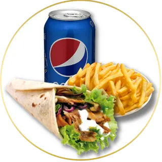 Kebab Wrap Menú