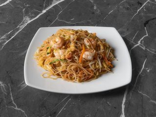 Spaghetti di riso misto mare