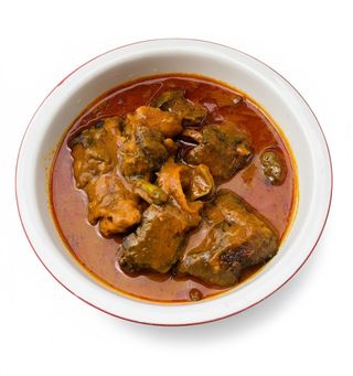 Sauce graine avec patte de bœuf + riz